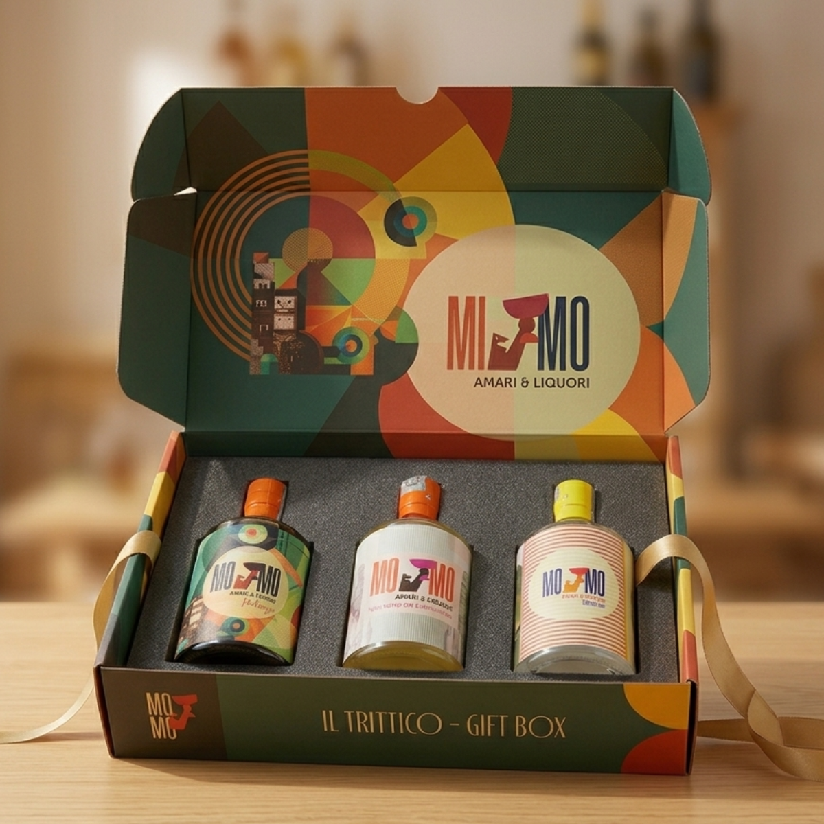 Il Trittico MOMO Amari & Liquori - Collezione Regalo d'Eccellenza